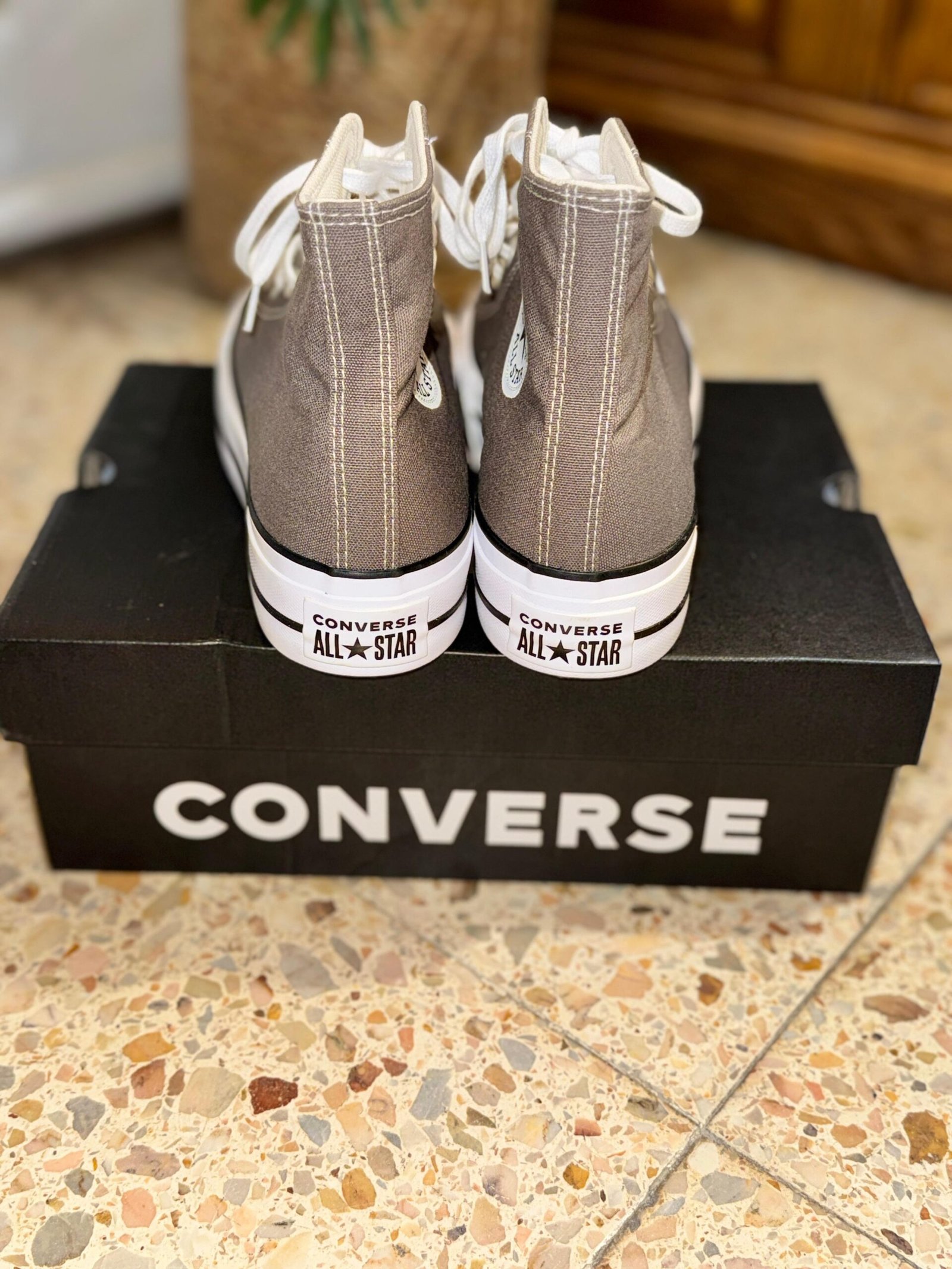 Converse Chuck Taylor All Star Lift Platform Canvas Gris Oscuro - Imagen 2