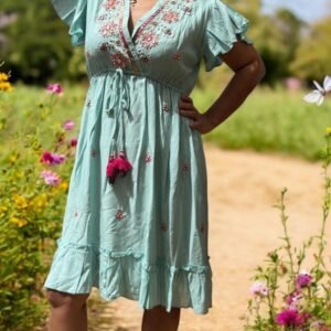 Vestido casual bordado Esperanza