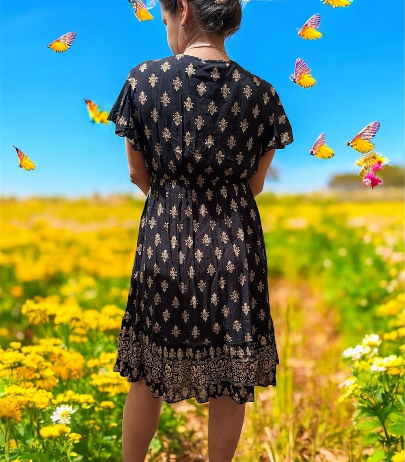 Vestido Casual Bordado Elegante - Imagen 2