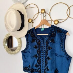 Chaleco aterciopelado Blue