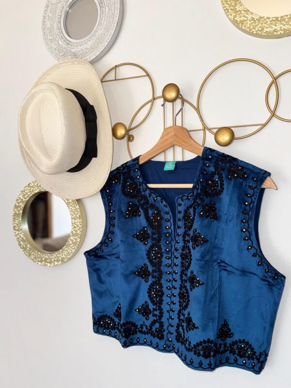 Chaleco aterciopelado Blue