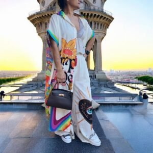 Conjunto de Bluson Kimono Arcoiris
