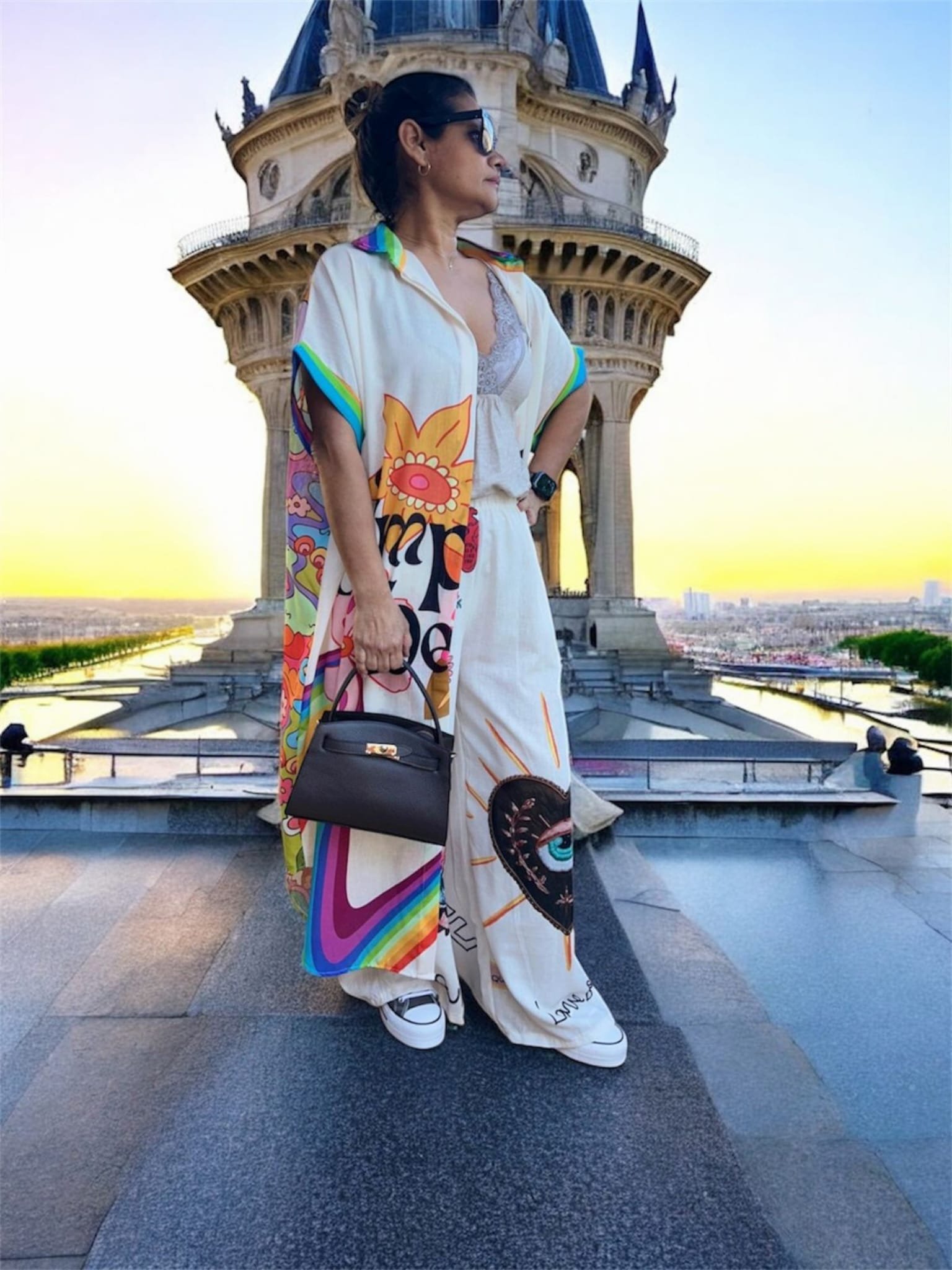 Conjunto de Bluson Kimono Arcoiris