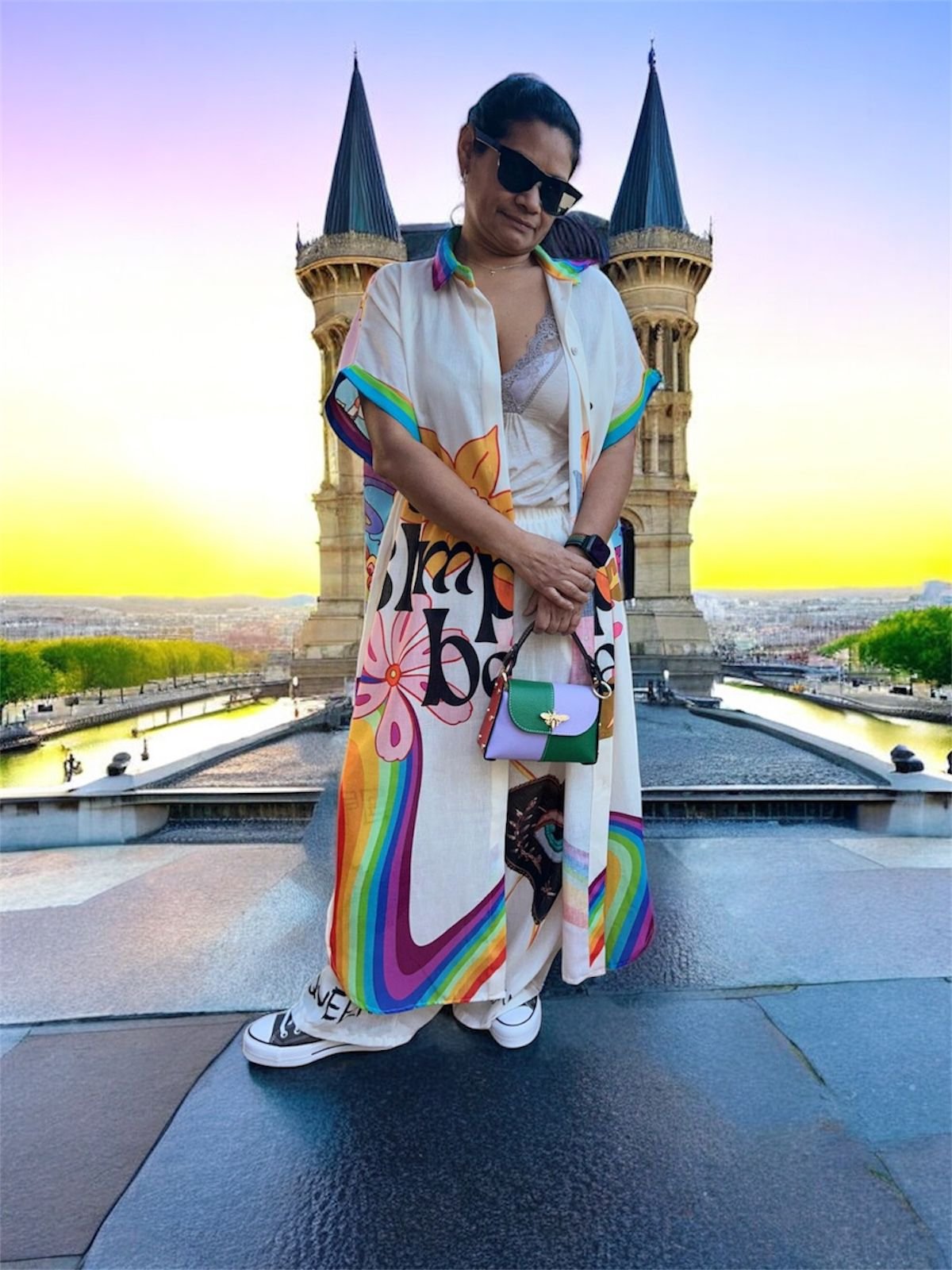 Conjunto de Bluson Kimono Arcoiris - Imagen 4