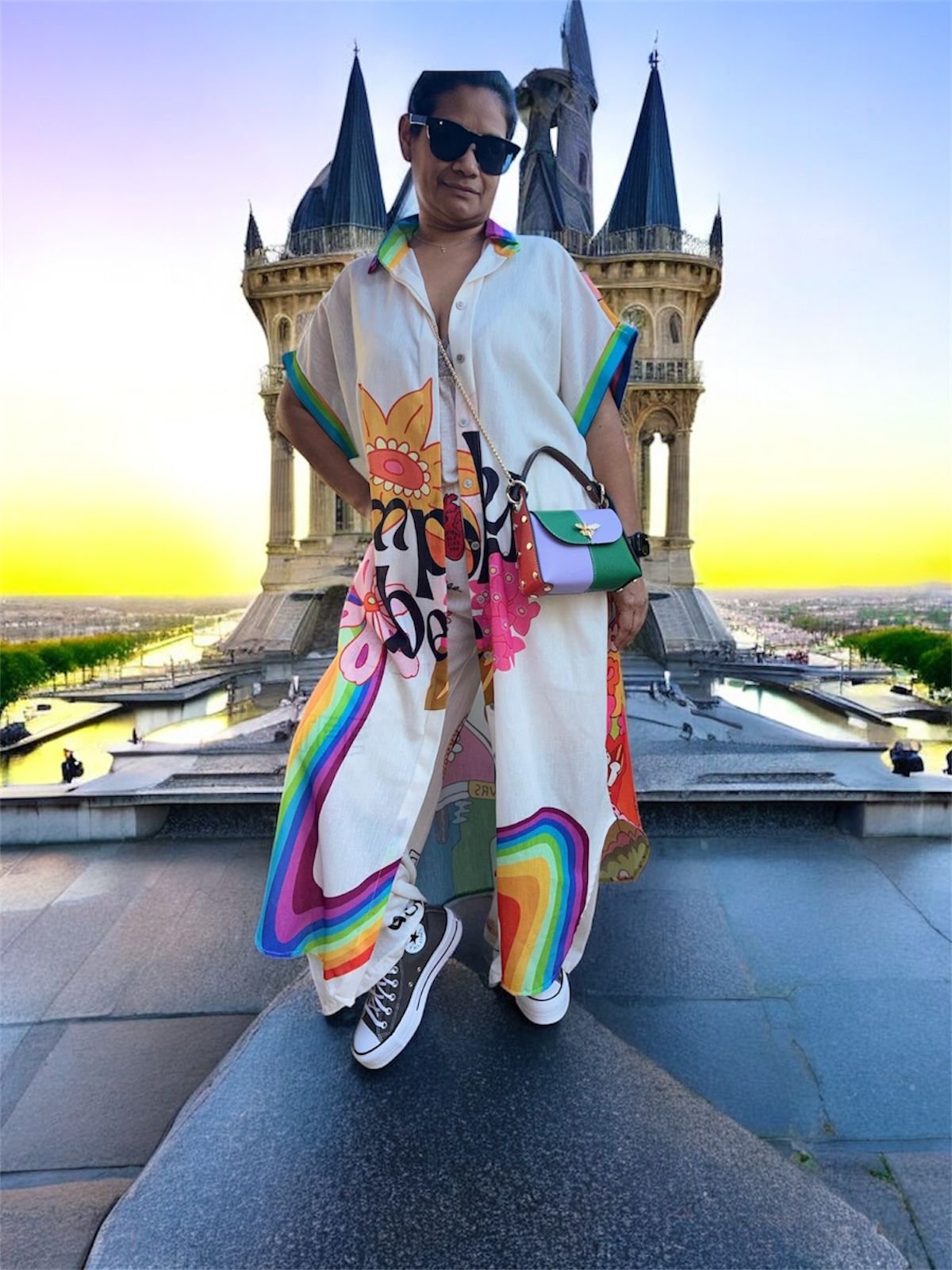 Conjunto de Bluson Kimono Arcoiris - Imagen 3